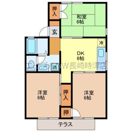 セジュールたけもとの物件間取画像